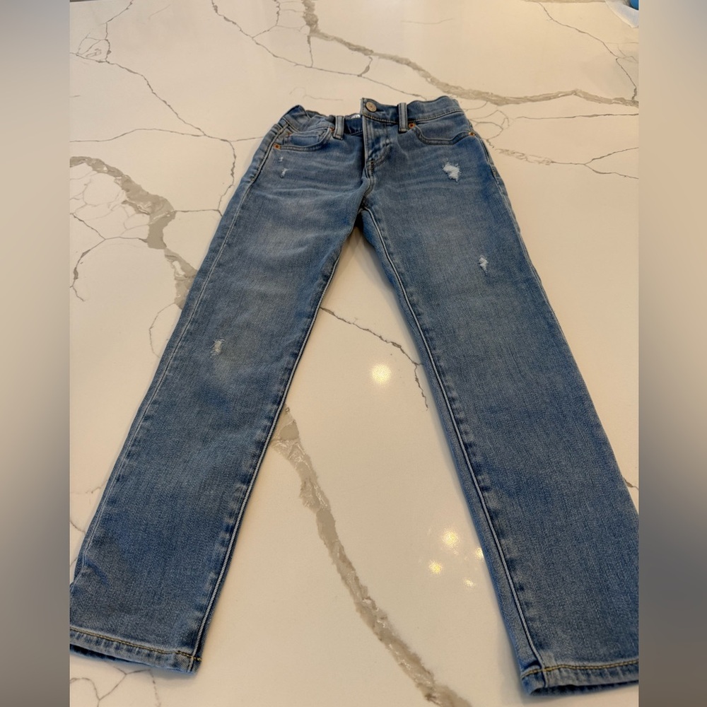 Gap boys 7 slim distressed denim jeans